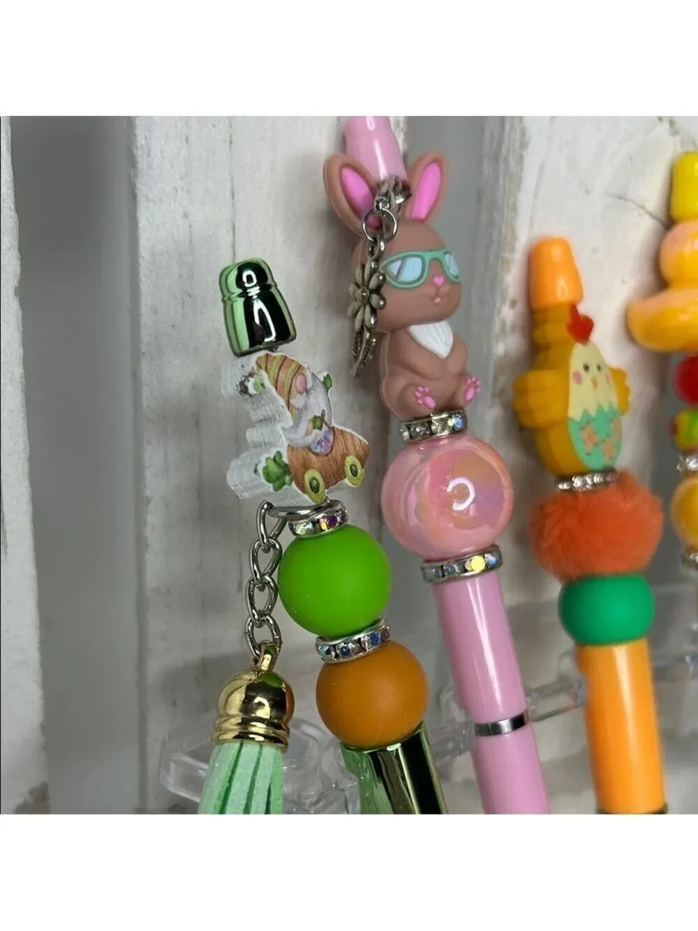 Easter Spring Vibrant Charm Pen Set with Pencil